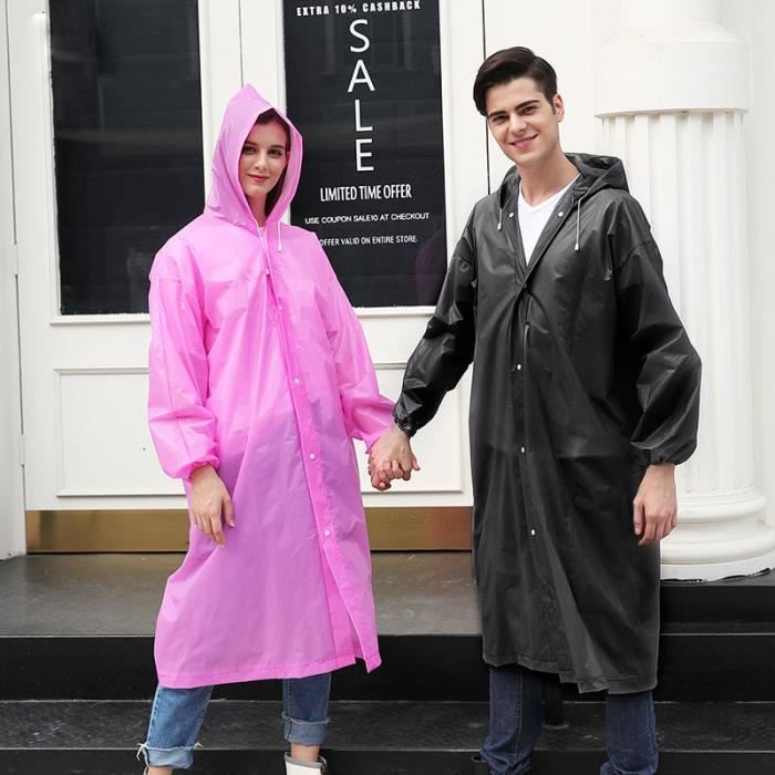 Couleur type B Blanc taille Longueur 145cm Veste impermeable a capuche pour homme et femme vetement d exte Cdiscount Bricolage
