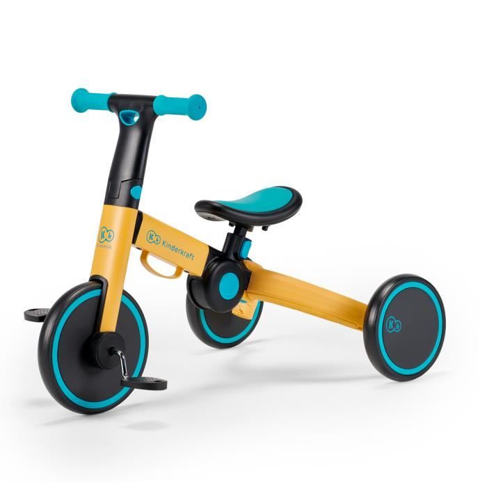 Tricycle KORIMEFA 4 En 1 Pour Enfants 1-3 Ans - Vélo Équilibre, Siège Et Poignée Réglables, Idéal Garçons Et Filles