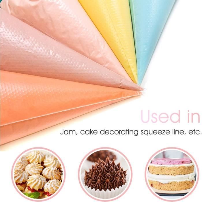 100 Poches à Douille Jetables 40cm - Vert - Robuste Et Pratique Pour Pâtisserie Et Décoration - 10