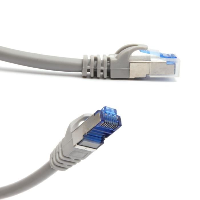 Câble LAN réseau Internet CAT5E 30 m (10000 Mbit / s) - Bleu