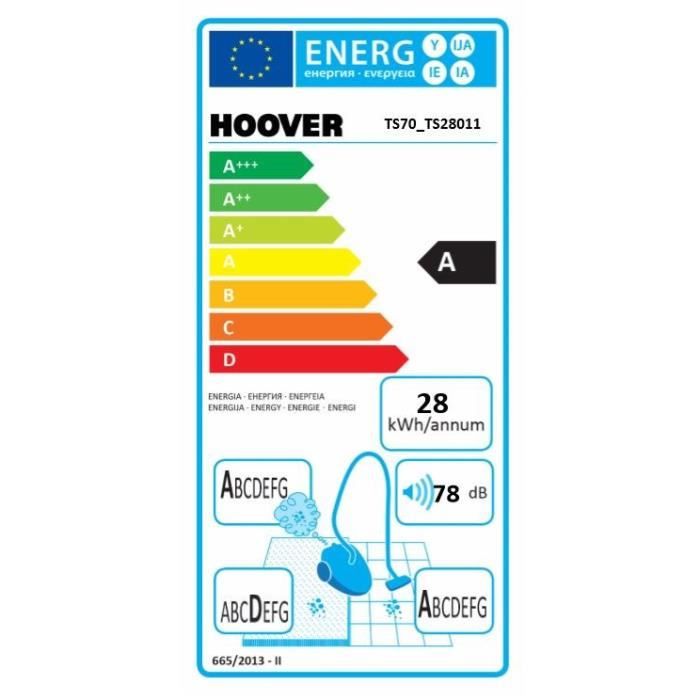 Sac aspirateur hoover thunder space cheap