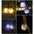 Lumières de Jardin Solaire LED Étanche à l'eau Jardin Exterieur Décoration Eclairage Lumières Pour Jardin Patio Fête Blanc chaud-3
