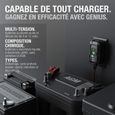GENIUS1EU, Intelligent Automatique Chargeur de 1A, Chargeur 6V et 12V, Mainteneur de Batterie, Désulfateur de Batterie avec-3