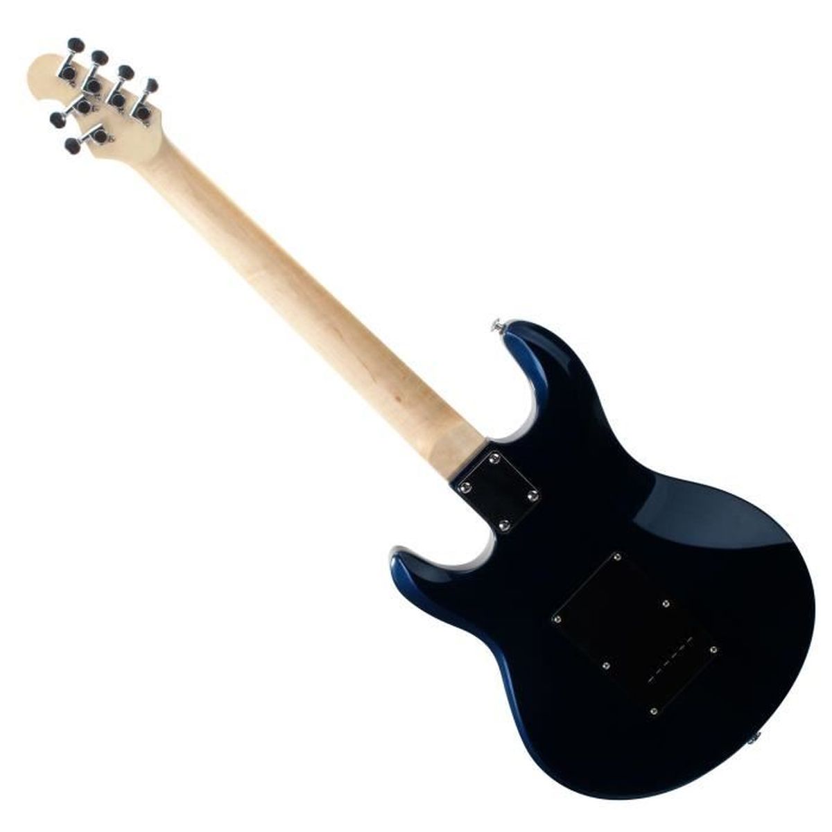 FLEOR Set de guitare /électrique Pickguard de style SSS avec vis de montage de plaque arri/ère pour partie de guitare Fender Strat USA//MEX 1 pli blanc
