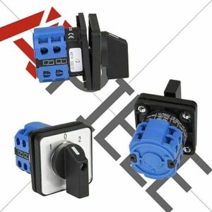 Commutateur Rotatif à Clé 2 Positions Avec 2 Clés - Interrupteur De Verrouillage 220V Pour Ouvrir/Fermer Circuits