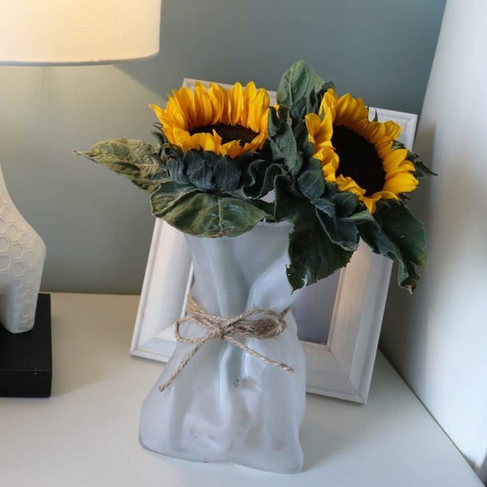Vase De Sol Décoratif Moderne En PP - 58 Cm De Haut, Pour Fleurs Séchées Ou Fraîches, Style Champêtre - 2
