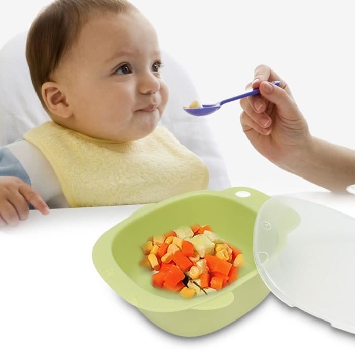 Fafeicy bol pour nourrisson Bol pour bébé flexible résistant aux chutes 400  ml grande capacité bol d'alimentation pour bébé