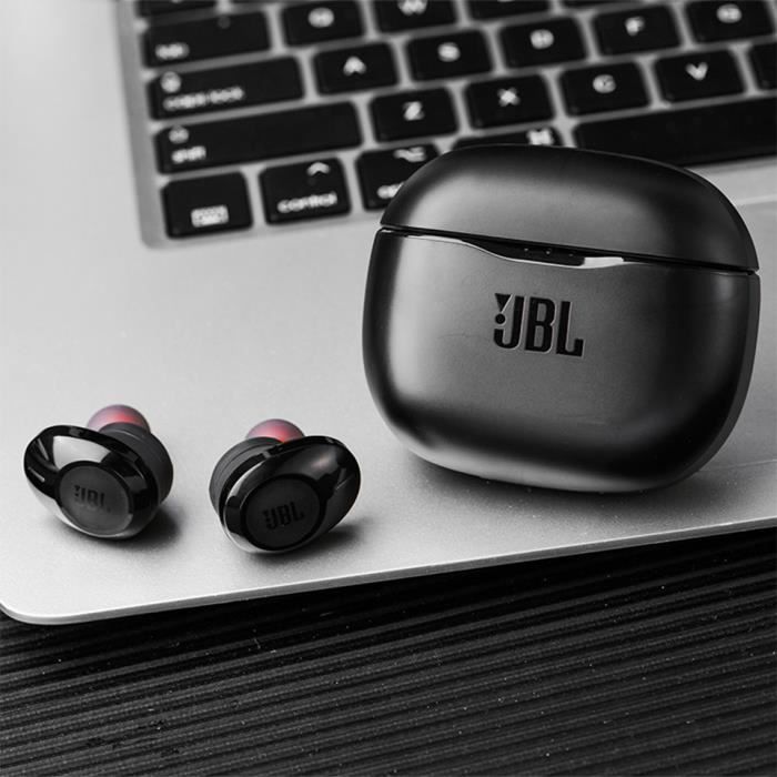 JBL T120 TWS Ecouteurs Bluetooth Sans Fil Casque Sport TUNE 120TWS Stereo Basse Son avec Micro Boite de Charge Blanc Cdiscount TV Son Photo