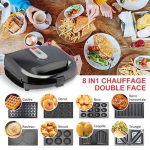 Appareil à Gaufres Et Croque-monsieur 3 En 1 Korona 47018 XXL - Plaques Interchangeables (sandwich, Gril, Gaufre), 800W, Nettoyage Facile