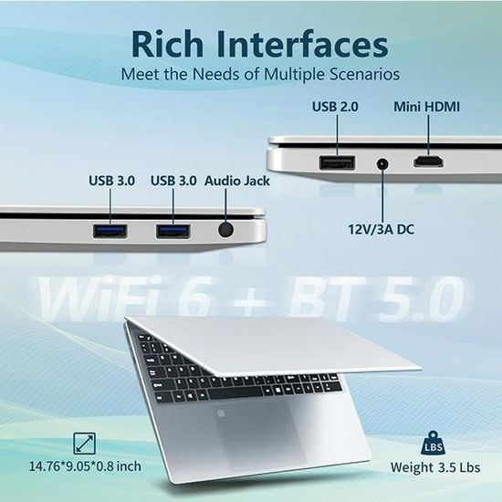 PC Portable - FUNYET - DuetBook - 16 FHD - Intel N95 - 16Go RAM