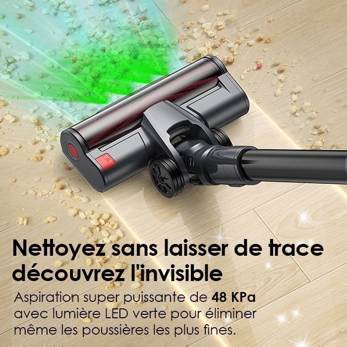 La couleur verte Aspirateur à main sans fil pour voiture, appareil à