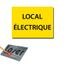 Plaque gravée autocollante 20x15cm /"Local vélo/" fond blanc