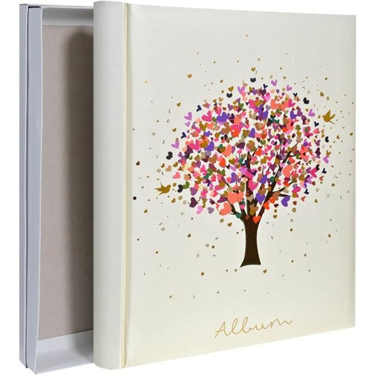 Celebrations Album Photo De Mariage Couverture En Simili Cuir Avec Arbre Imprime 60 Pages Creme Achat Vente Album Album Photo Celebrations Album Photo De Cdiscount