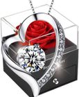 TALZOV Rose eternelle avec Bijoux - Collier Femme Pendentif de Amour Eternel - Cadeau pour Femme,Maman,Saint Valentin,Anniversaire