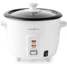 Nedis Cuiseur à Riz 300 W 0,6 L Blanc