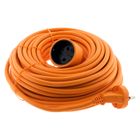 Prolongateur sans terre obturateur 16A HO5VV-F 2x1,5mm² 20m - Orange - Zenitech