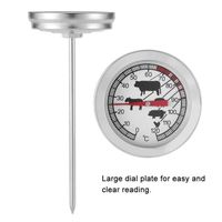 Atyhao Thermomètre pour barbecue Sonde d'aliments de cuisson de gril de thermomètre de cuisine de lait de viande de barbecue