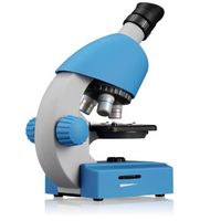 Microscope BRESSER junior 40x-640x pour enfants avec éclairage LED réglable - Bleu