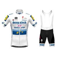 Maillot cyclisme homme manches courtes pantalons courts - Blanc - Respirant - Vélo loisir