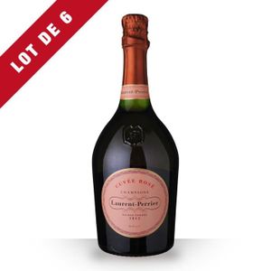 CHAMPAGNE Lot de 6 - Champagne Laurent-Perrier Cuvée Rosé 75cl