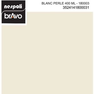 BOMBE DE PEINTURE Aérosol peinture professionnelle blanc perle 400 ml, NESPOLI