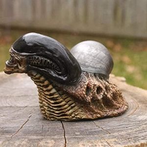 MICHAELA BLAKE Solaire Escargot Figurine Statue Jardin Lumières Animaux Gnomes Figurine Yard Décoration Pelouse
