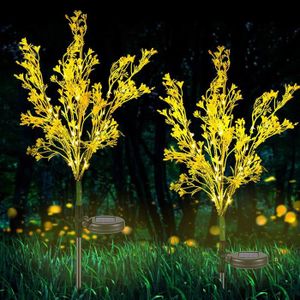 LAMPE DE JARDIN  Lampadaire extérieur - Flowers[C86] - Lampe solaire en forme de tournesol - Jaune - Imperméable