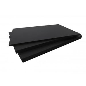 Panneau en PVC noir, feuille de plastique mince, 100x200,200x200