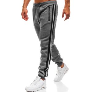 Pantalon jogging fitness homme coton majoritaire coupe droite