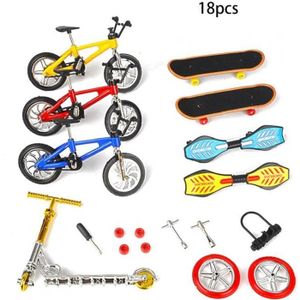 FINGER SKATE - BIKE  Mini Toile Jouets Set Finger Skateboards Finger Bikes Tiny Talk Board Toy jouet 18pieces