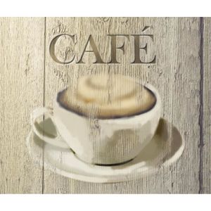 CREDENCE Fond de hotte Café - WENKO - L. 50 x l. 60 cm - Ma