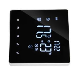 THERMOSTAT D'AMBIANCE Thermostat à écran tactile YOSOO - Contrôleur de température intelligent avec télécommande - Blanc