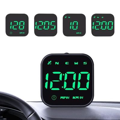 Affichage Tête Haute (HUD) Solaire Pour Voiture - GPS, Boussole, Vitesse KM/H MP/H, écran LED Réglable
