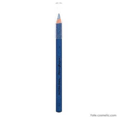 Crayon Eyeliner Bleu Paillettes Waterproof Makki - Longue Tenue Gras