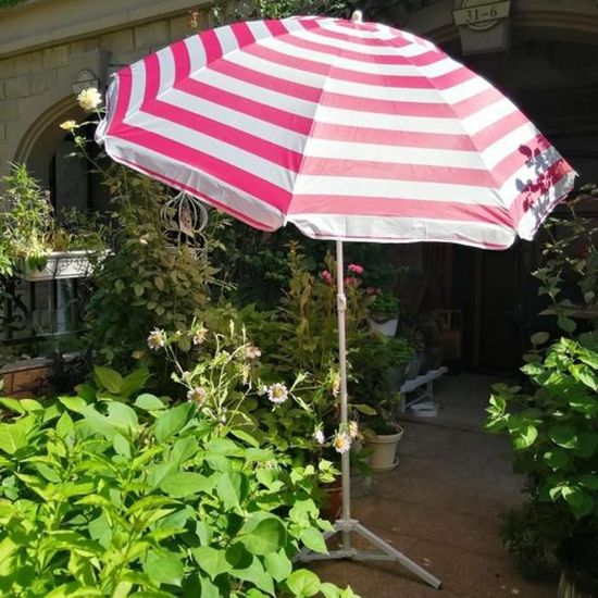 Pincho Grand parasol de plage avec support inclus, protection