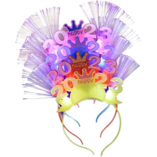 Serre-tête Anniversaire Arc-en-Ciel Princesse - Accessoire Fête Cadeau Fille