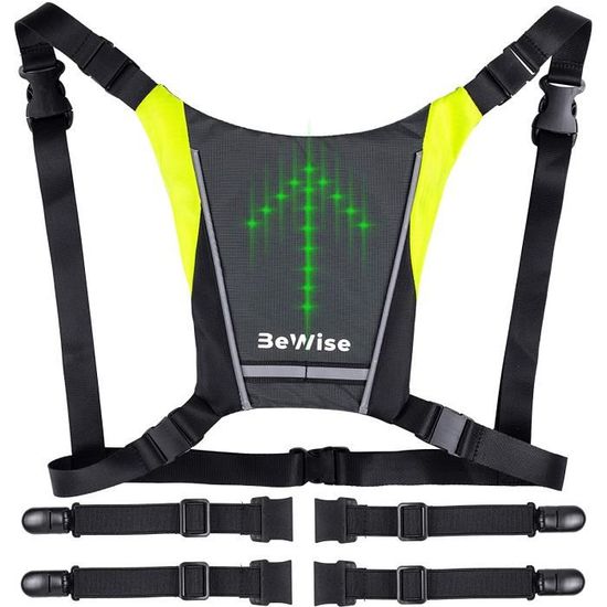 Gilet shop cycliste clignotant