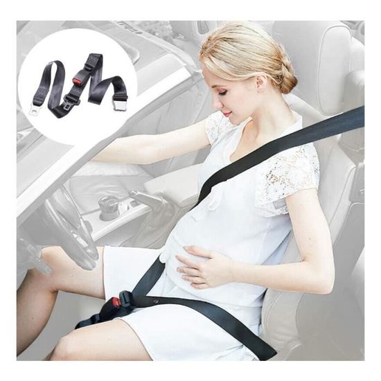 Ceinture De Sécurité Grossesse Zoojoy - Réglable Et Confortable Pour Mamans Enceintes (Noir)