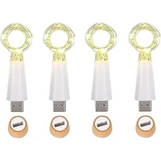 12 Pièces] LED Bouteille Guirlande, Kolpop Guirlande Lumineuse, 2m 20