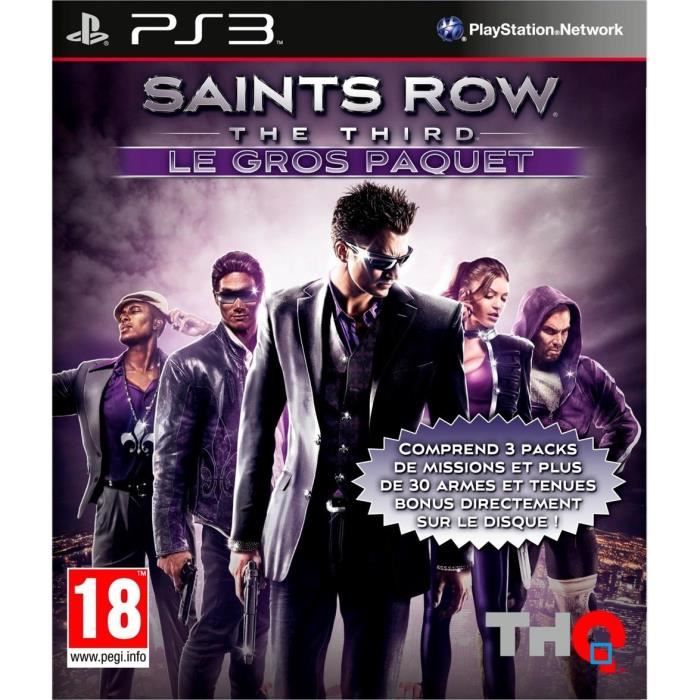 Thq Saints Row Third Gros Paquet / Jeu PS3