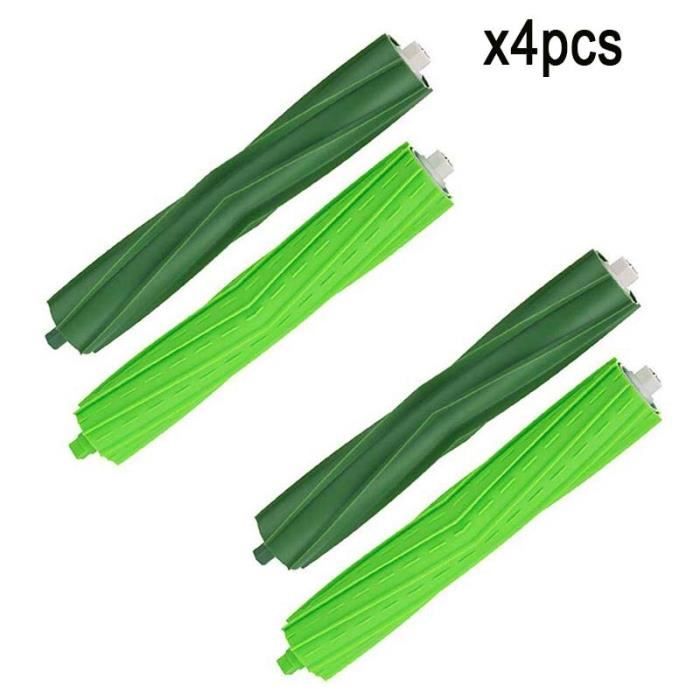 4 pièces - Kit de remplacement pour aspirateur Robot iRobot Roomba i7 E5 E6 série I, sac à poussière, brosse