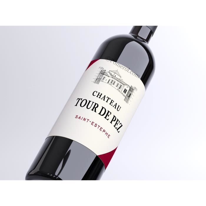 X6 Château Tour de Pez 2017 - AOC Saint-Estephe - Cru Bourgeois - Vin Rouge - Bouteille (75cl)