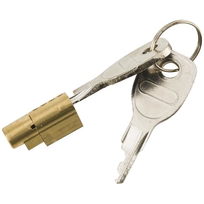 Serrure anti vol de securite pour tete d'attelage. La serrure se place directement sur la tete d'attelage de votre remo