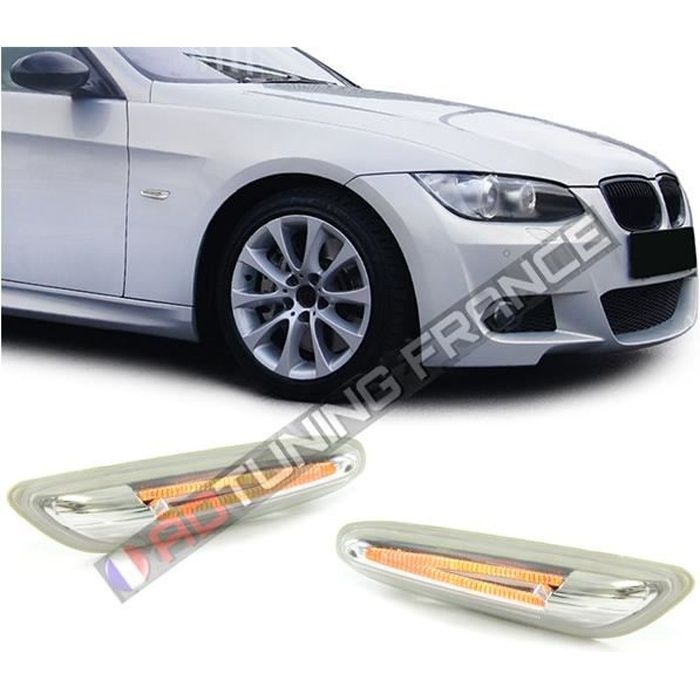 2 CLIGNOTANT REPETITEUR LED BLANC BMW SERIE 1 SERIE 3 5 E60 E61 E90 E91 E92 E93 X1 E84