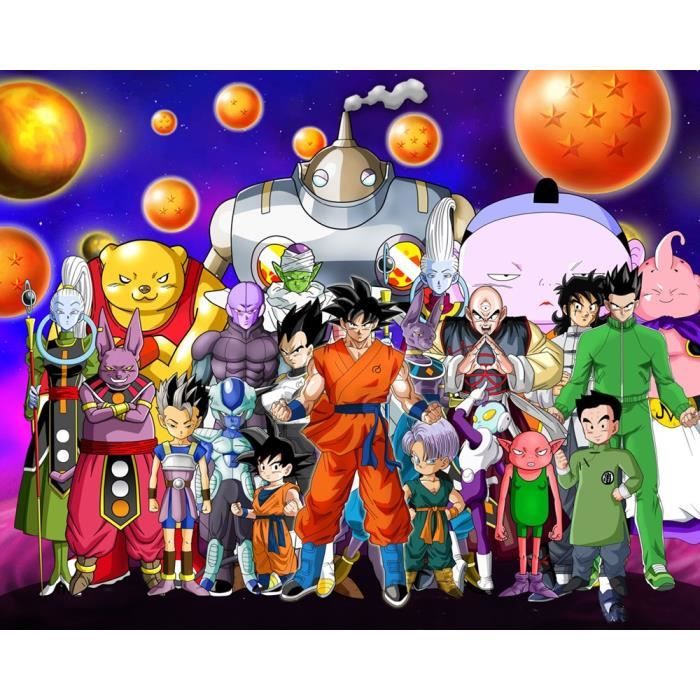 500PT-91 Puzzle enfant Puzzle adulte-Dragon Ball-Puzzle de jeu de de dessin animé star de cinéma Taille:500 pièces