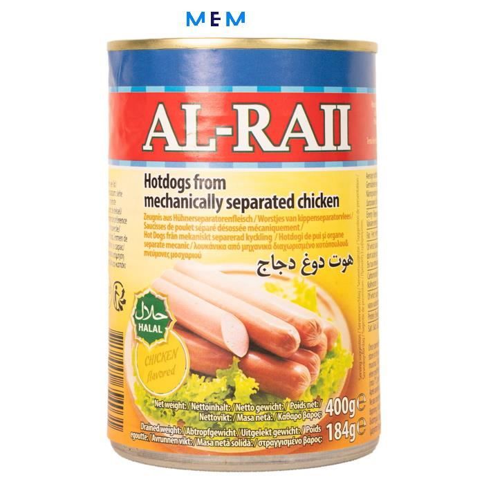 Hot dog au poulet -halal- 400 gr AL RAII