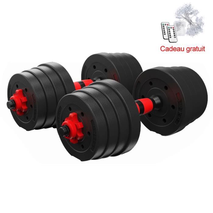 BESPORTBLE Set d'haltères 30 kg avec barre