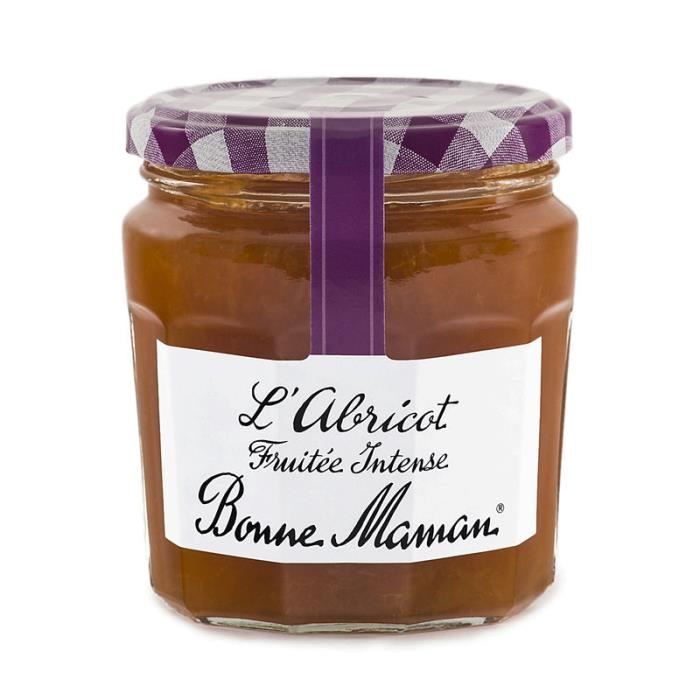 BONNE MAMAN Confiture fruitée intense - L'Abricot 340g
