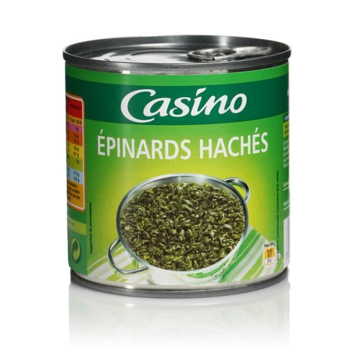 Epinards hachés - 395g