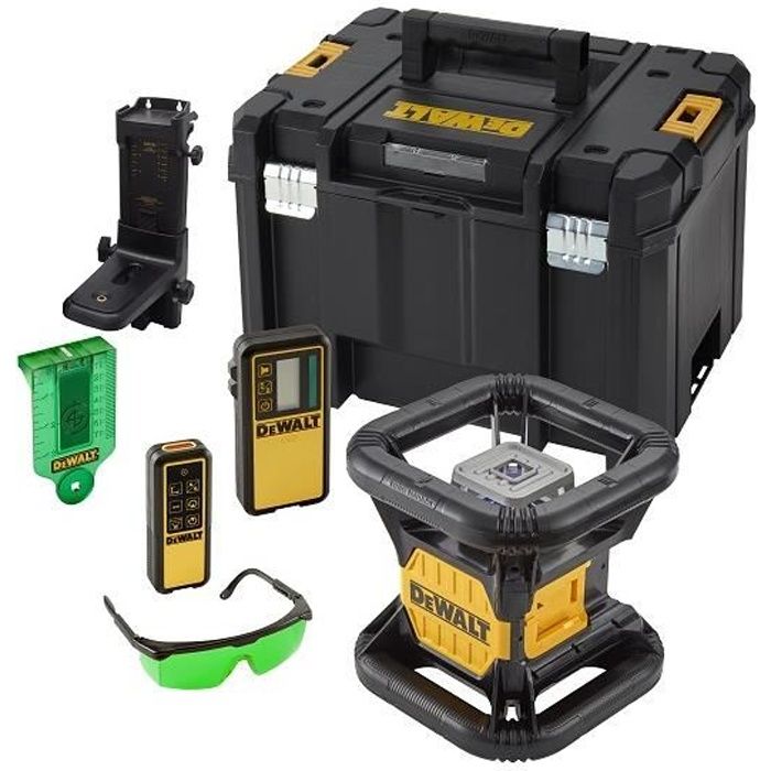 Niveau laser rotatif double pente intérieur/extérieur 18V - Faisceux vert / sans batterie ni chargeur DEWALT DCE079NG